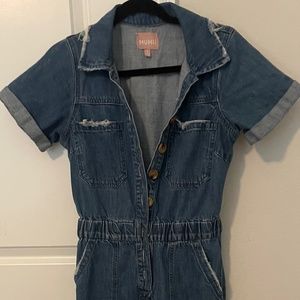 Show me your Mumu denim jumpsuit